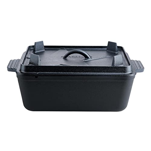 santos-guss-kastenform-5-5l-34x24x14-5-cm-eckiger-schmortopf-aus-gusseisen-mit-d image 8