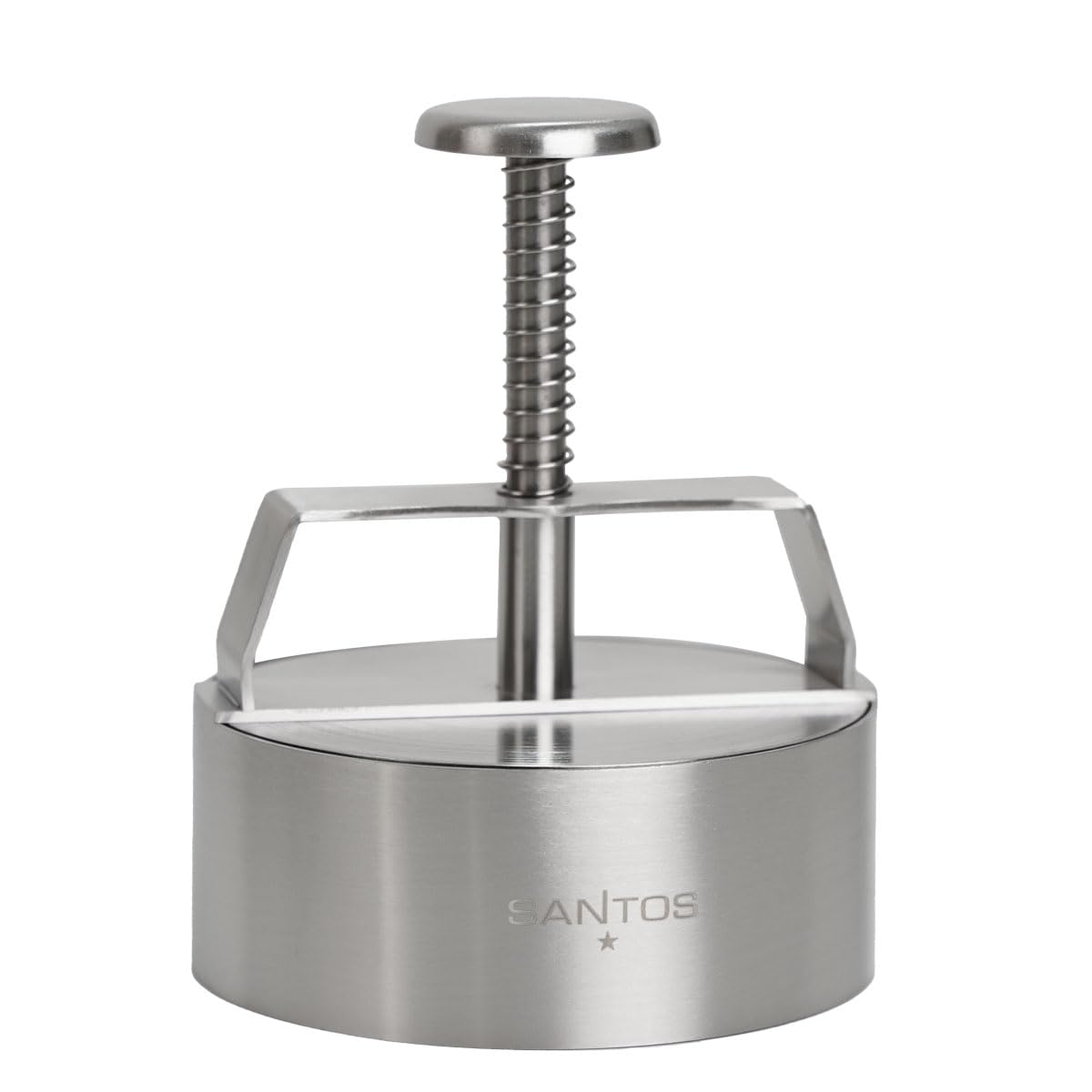 santos-profi-burgerpresse-edelstahl-patty-presse-11-cm-mit-feder image 1