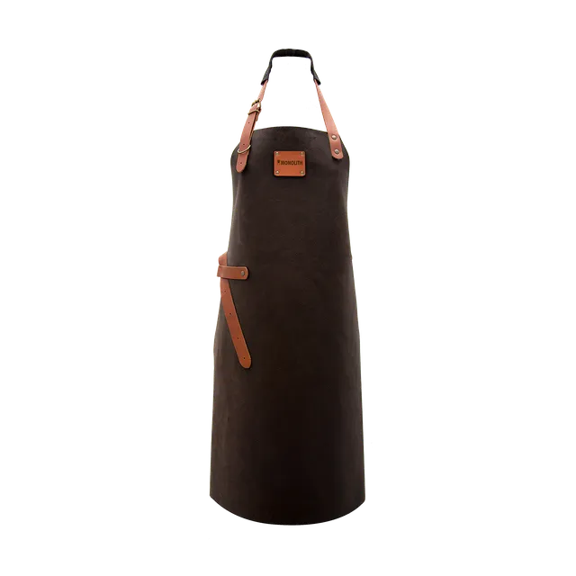 monolith-ledersch-rze-braun-aus-echtleder-grillsch-rze-verstellbar image 1