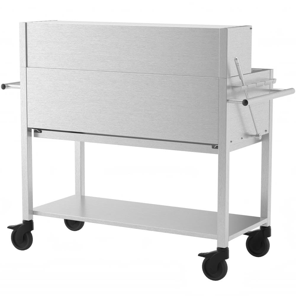 schickling-profistar-ii-gastro-holzkohlegrill-edelstahl-xxl-mit-4-lenkrollen image 6