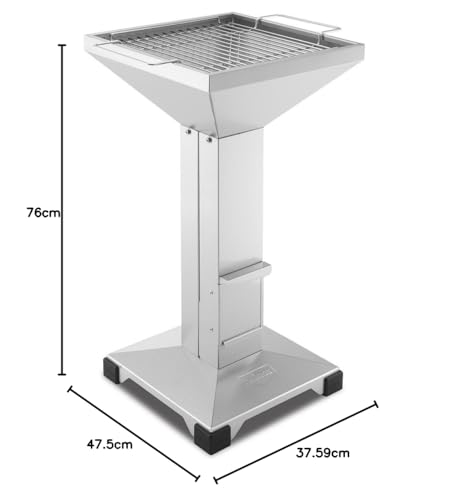 th-ros-t2-plattenfu-holzkohlegrill-35x35-cm-edelstahl-grau image 8