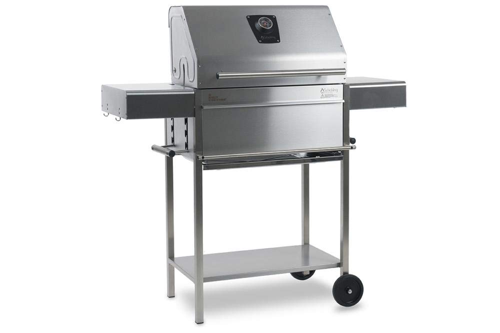 schickling-premio-ii-barbecue-holzkohlegrill-edelstahl-grillwagen-mit-deckel-gri image 1