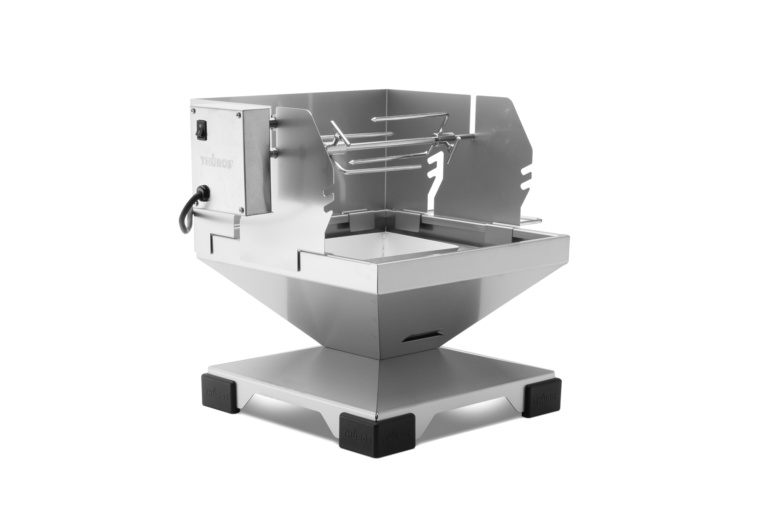 th-ros-t1-holzkohle-tischgrill-edelstahl-30x30-cm-modular image 6