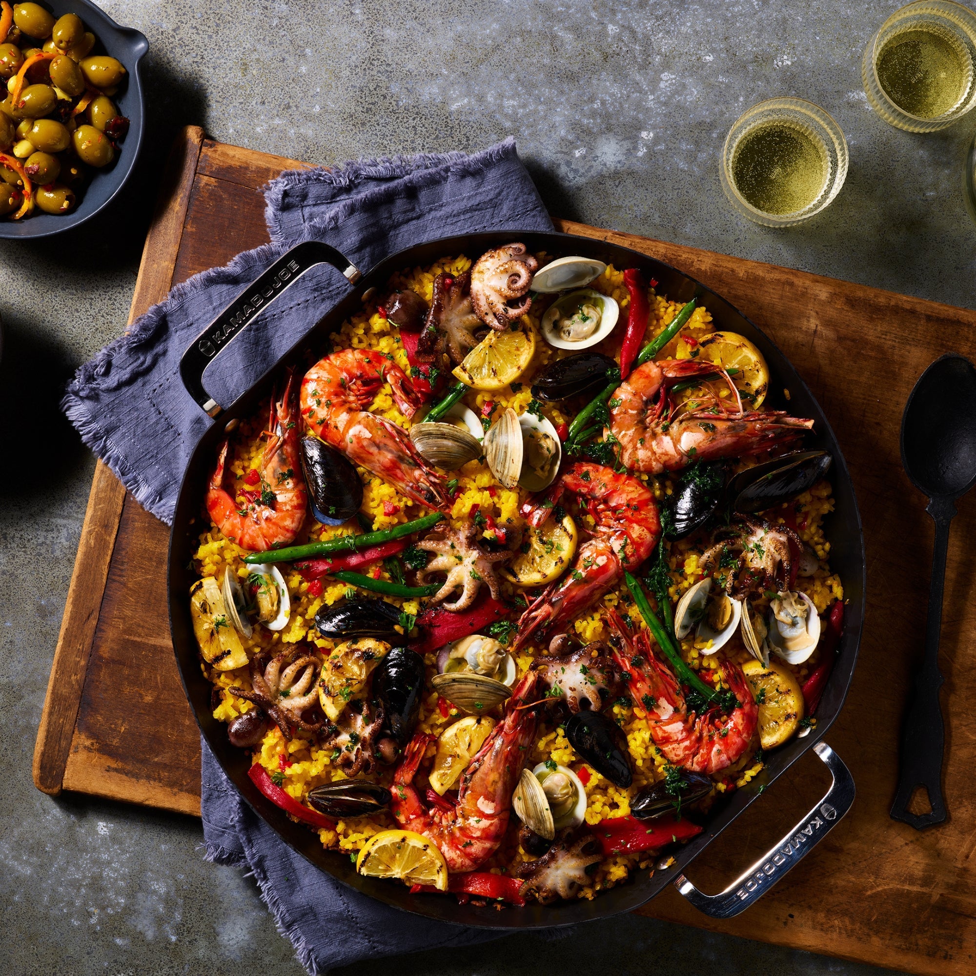 kamado-joe-karbon-steel-paella-pfanne-f-r-keramikgrill image 6