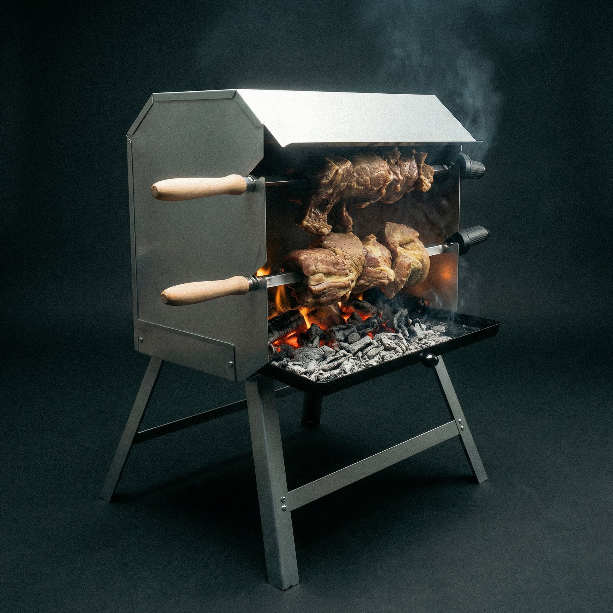activa-mutzbratengrill-mit-motor-und-4-spie-en image 3