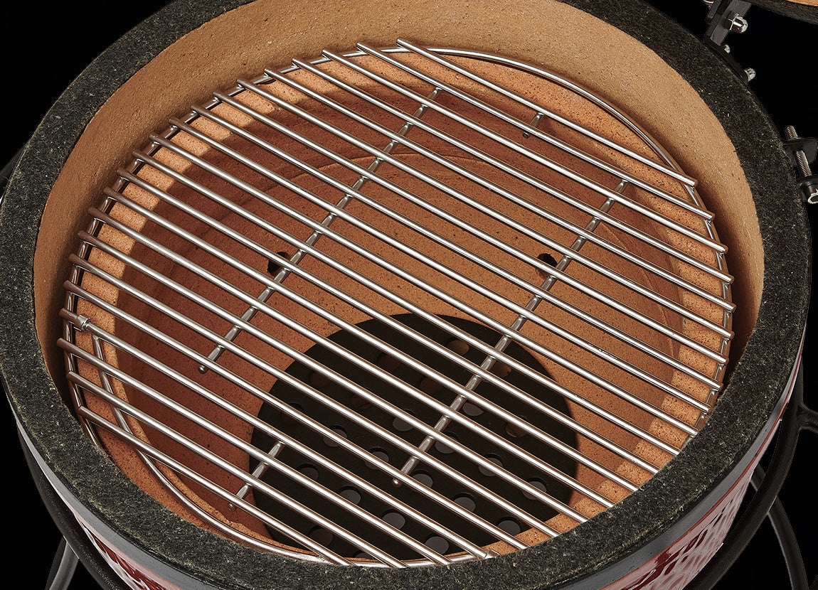 kamado-joe-joe-jr-mit-gusseisernem-st-nder-holzkohlegrill-34-cm image 5