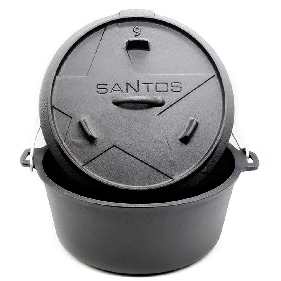 santos-dutch-oven-8-5-l-9-qt-gusseisen-feuertopf-mit-deckel image 1