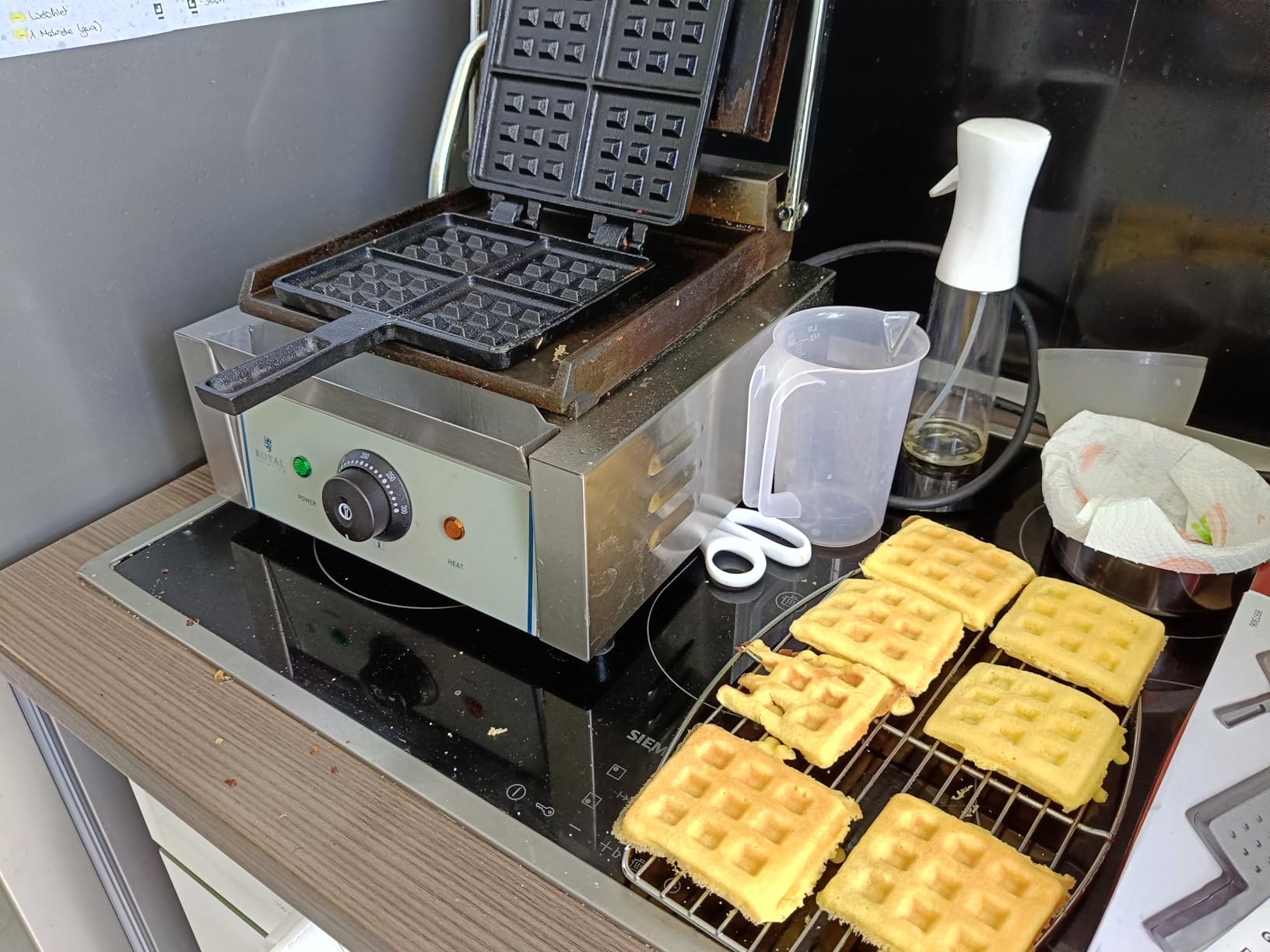 Krosse Waffeln vom Grill, genial!