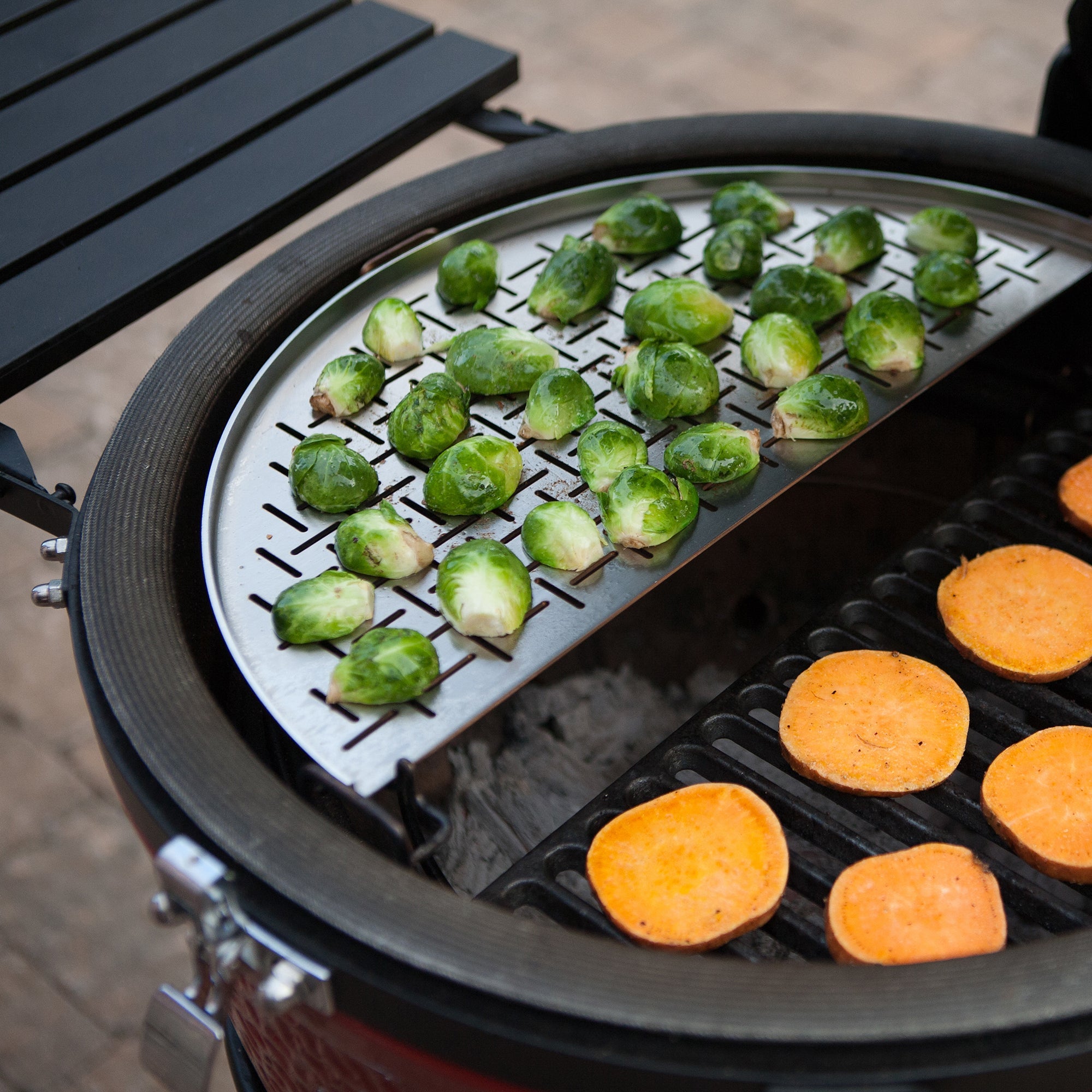 kamado-joe-halbmondf-rmiger-fisch-und-gem-serost-edelstahl-304 image 2