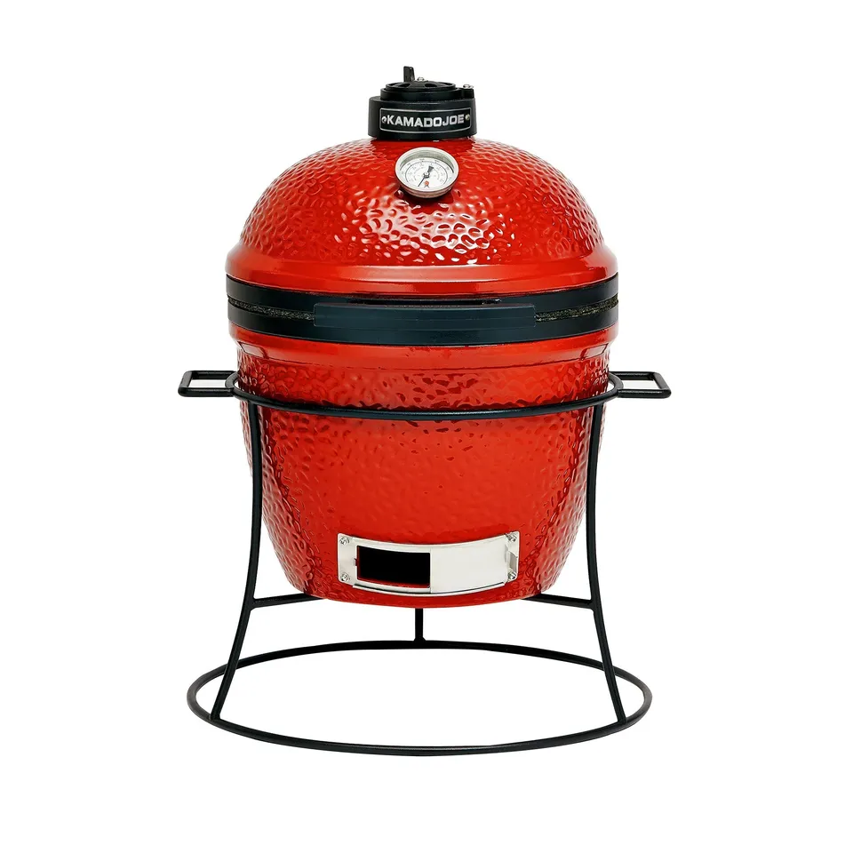 kamado-joe-joe-jr-mit-gusseisernem-st-nder-holzkohlegrill-34-cm image 1