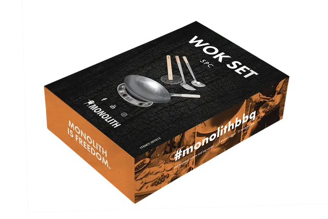 monolith-wok-set-mit-stahl-wok-kellen-sieb-und-abstellring image 1