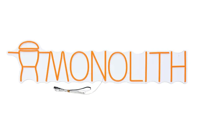 monolith-neon-sign-large-orange-led-neonschild-mit-netzteil image 1
