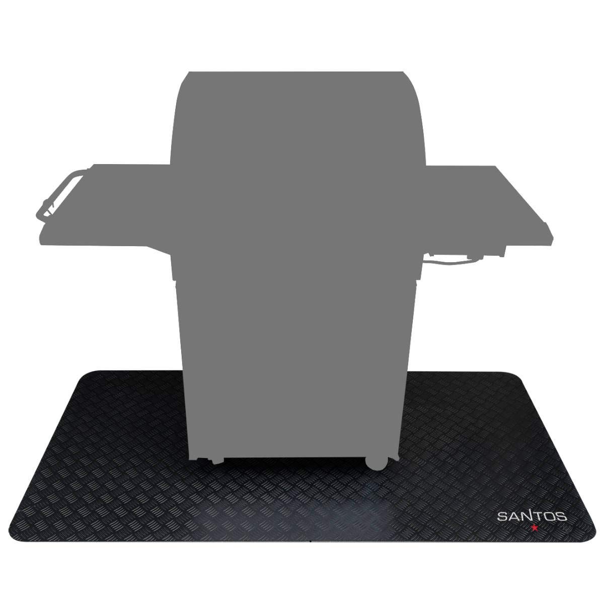 santos-grillmatte-grillunterlage-169x100-cm-schwarz-bodenschutz-aus-pvc image 1
