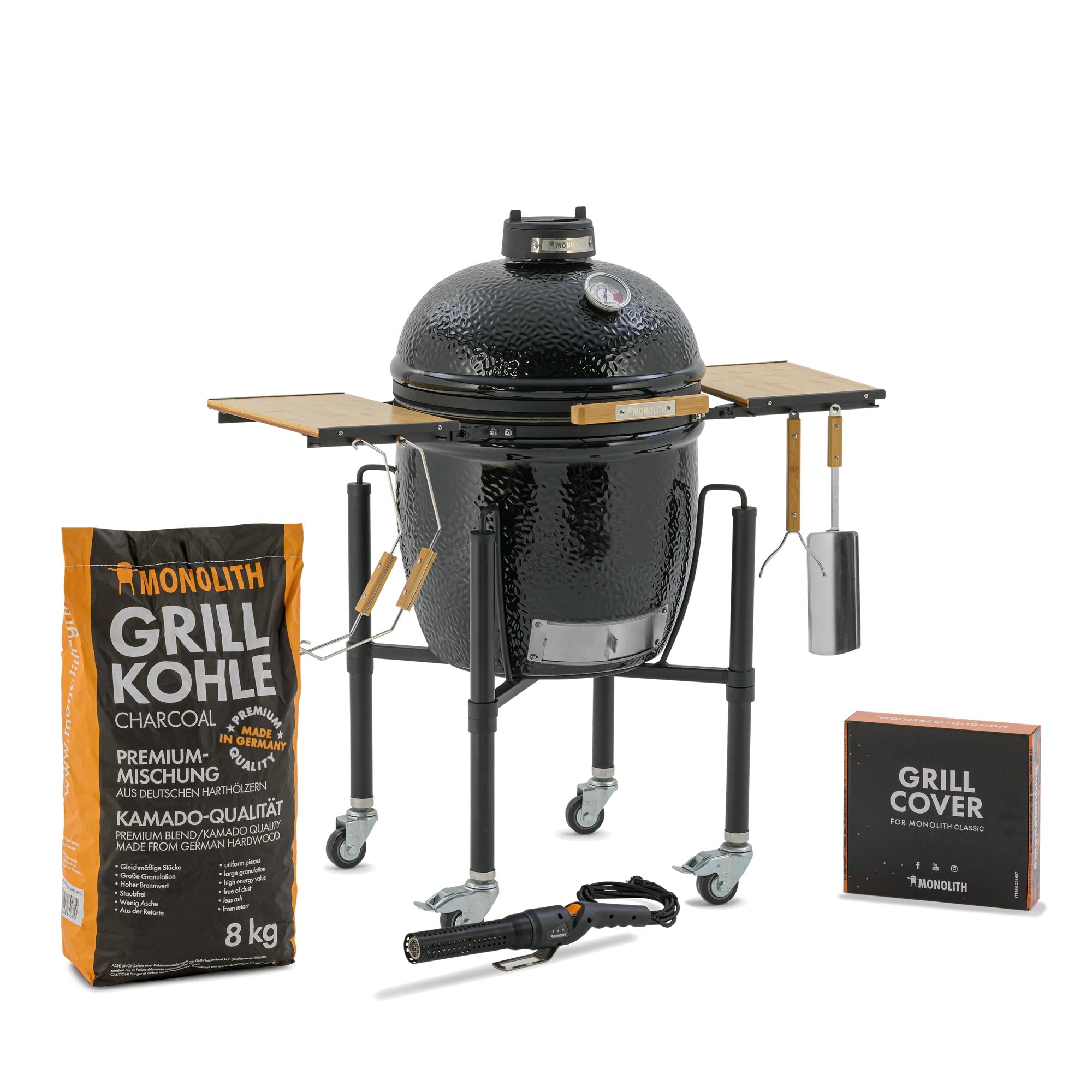 monolith-one-55-starterset-schwarz-keramikgrill-mit-gestell-smart-grid-2-0-und-z image 1