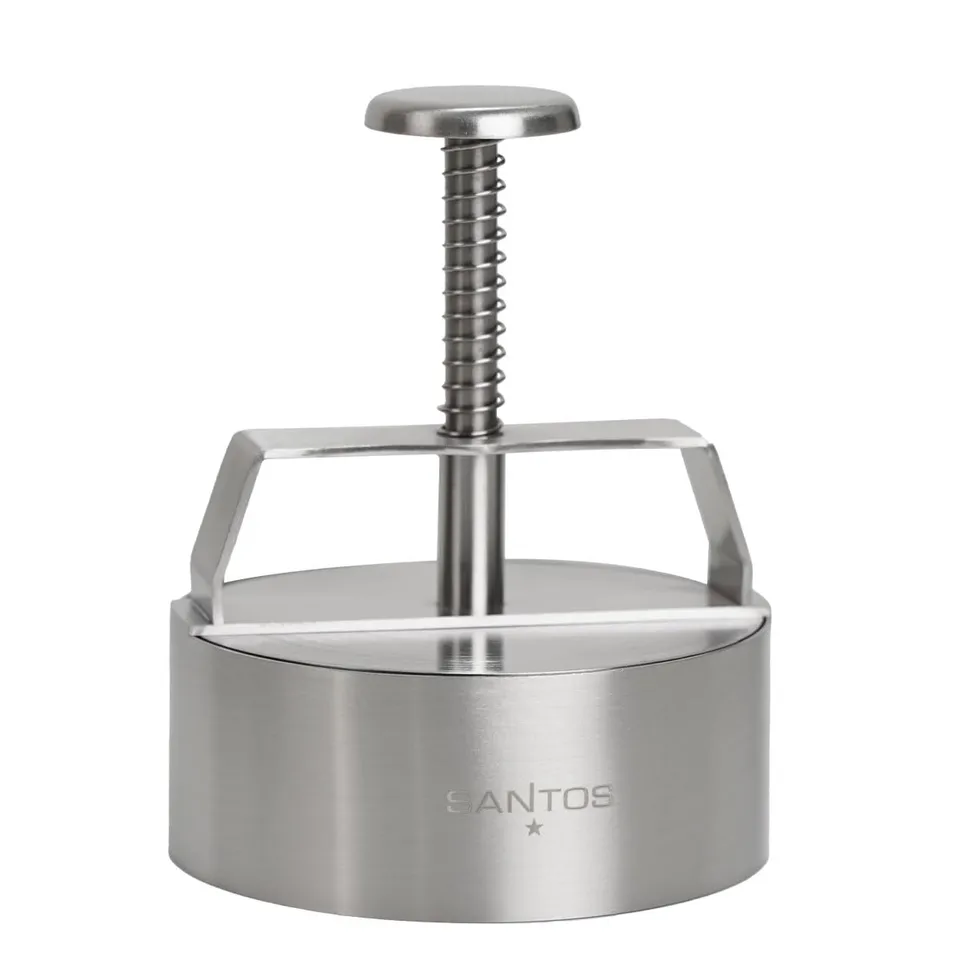 santos-profi-burgerpresse-edelstahl-patty-presse-11-cm-mit-feder image 1