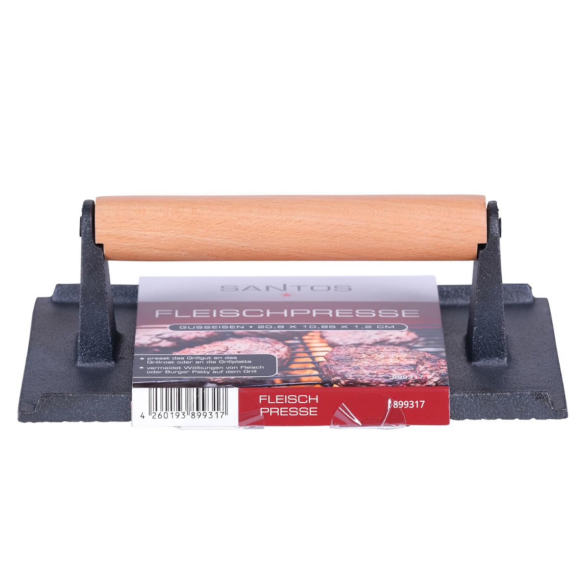 santos-fleischpresse-gusseisen-20-8-x-11-x-6-7-cm-burger-smasher-fleischbeschwer image 5