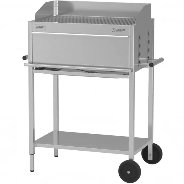 schickling-willy-l-basic-holzkohlegrill-grillwagen-edelstahl-55-x-33-cm image 1