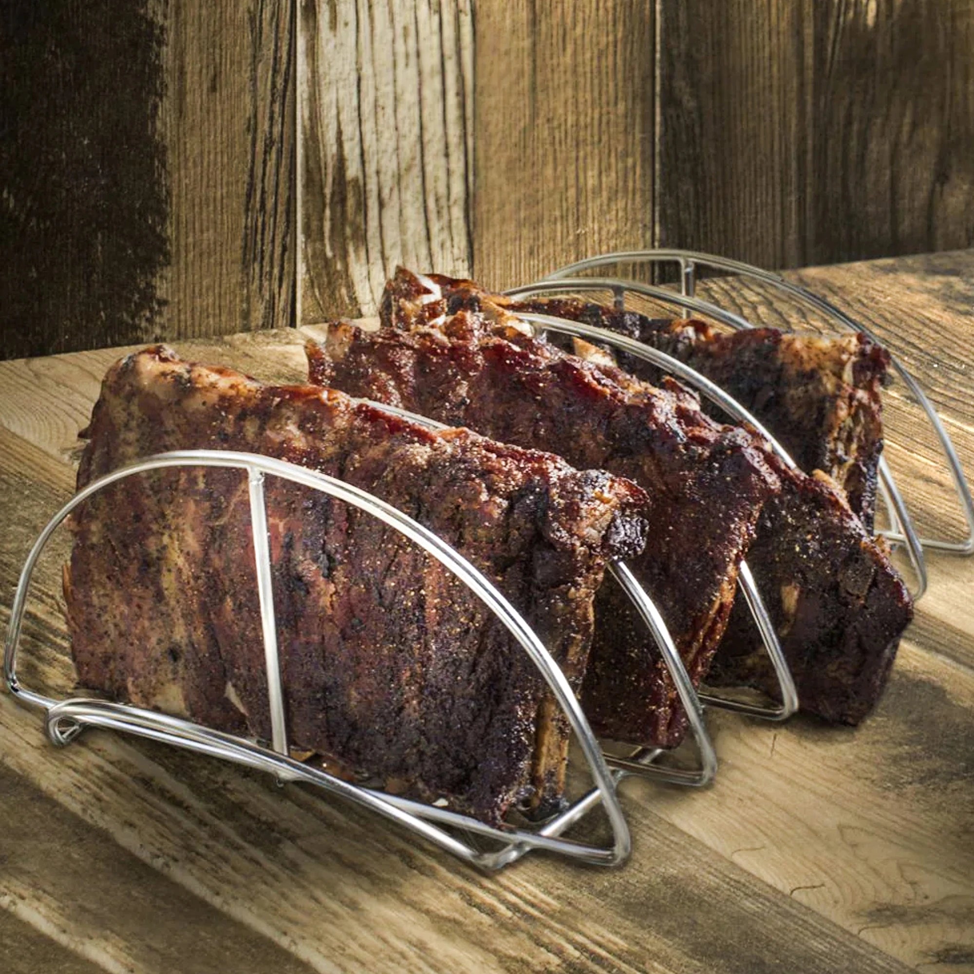 kamado-joe-rippchengestell-aus-edelstahl-f-r-rippchen-und-fleisch image 2
