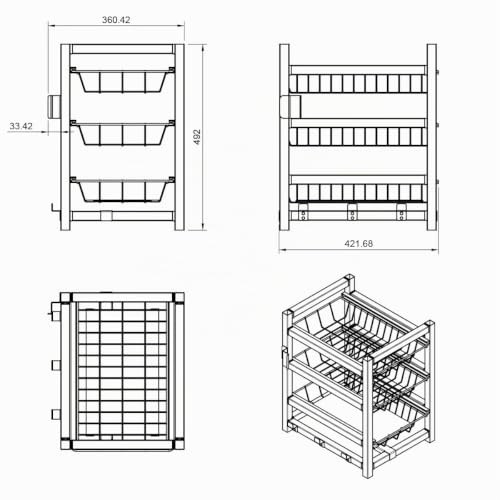 santos-regal-f-r-gasgrill-s-serie-36-x-49-x-42-cm-3-schubladen-schubladenregal-4 image 6