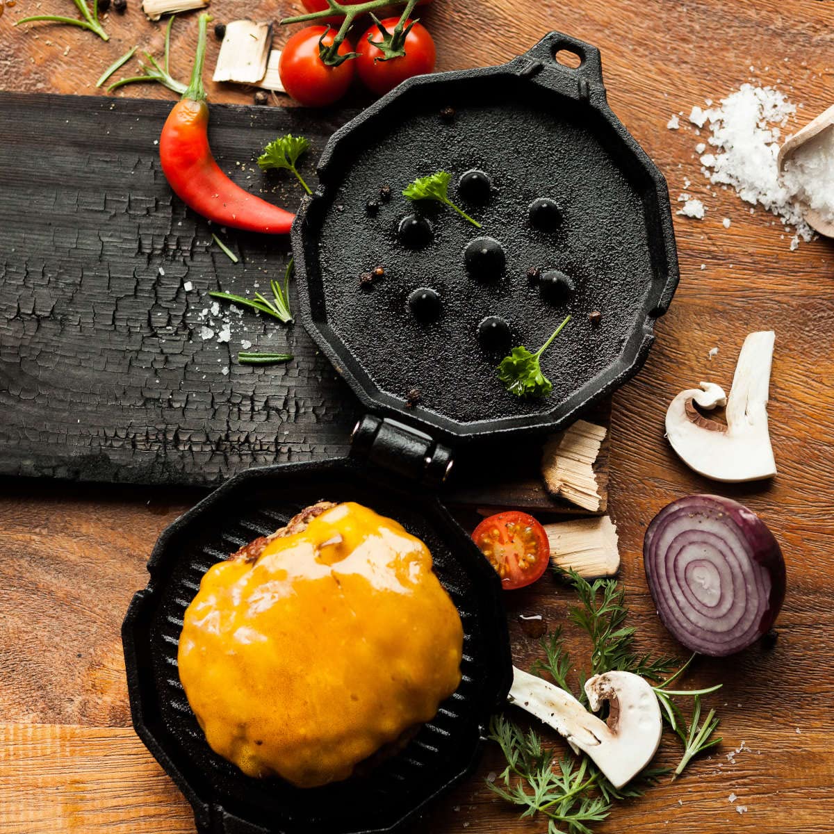 santos-burgerdevil-gusseisen-12-cm-burger-bratpfanne image 6