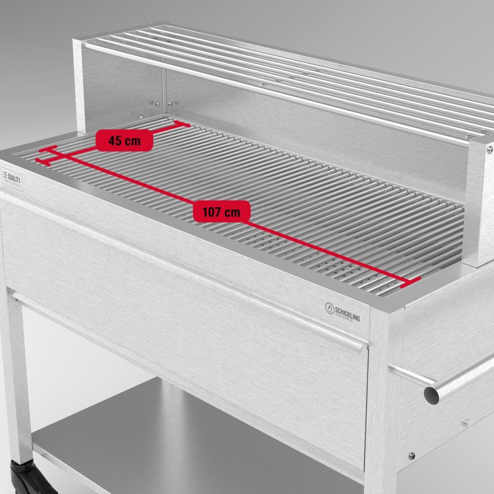 schickling-profistar-ii-gastro-holzkohlegrill-edelstahl-xxl-mit-4-lenkrollen image 4
