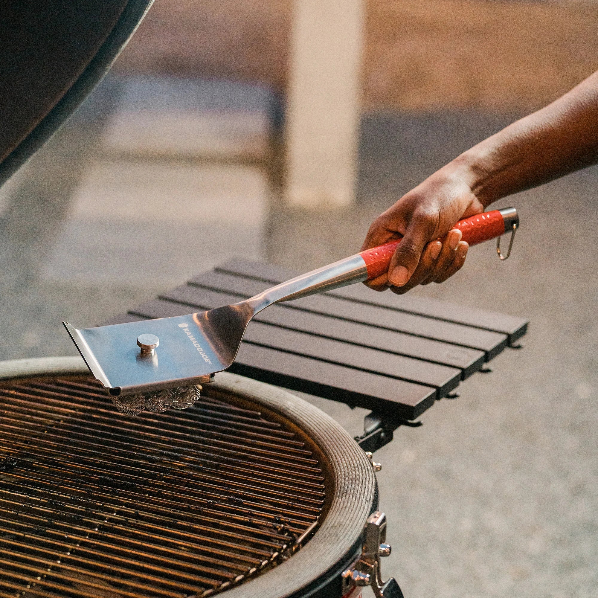 kamado-joe-krafted-stahl-grillb-rste-45-7-cm-borstenfrei image 6