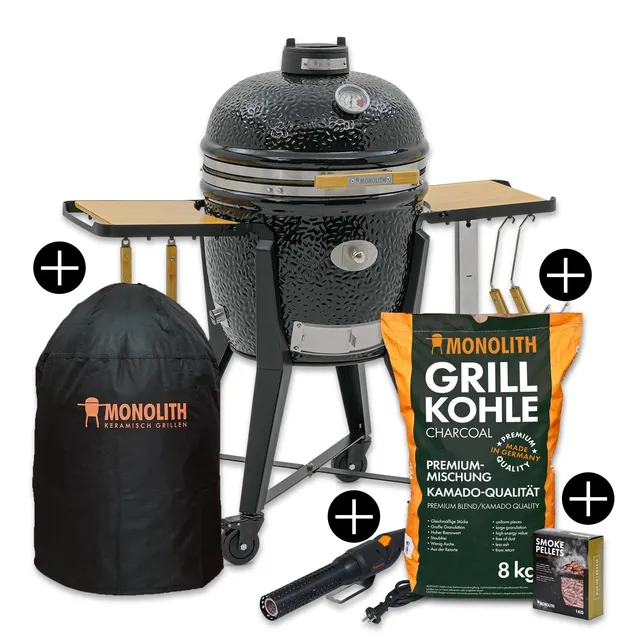 monolith-starterset-two-55-classic-kamado-grill-44-cm-mit-zubeh-r-set image 1