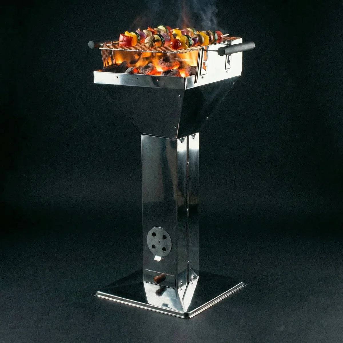 activa-trichtergrill-saalfeld-klassischer-holzkohlegrill-mit-verchromtem-rost image 2