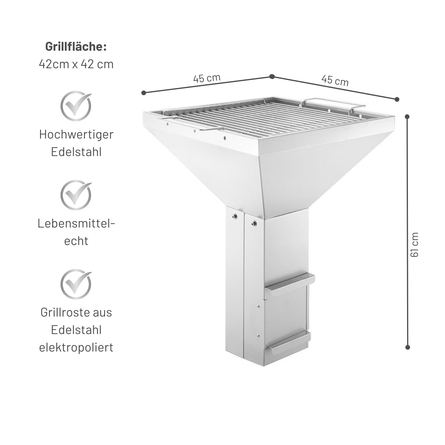 th-ros-t3-holzkohlegrill-einbau-grilleinsatz-42-x-42-cm-edelstahl image 2