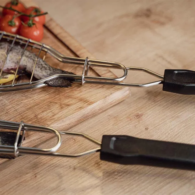 santos-4xxl-fischbr-ter-fisch-grillkorb-edelstahl-61-5-cm-4er-set-mit-hitzeschut image 1