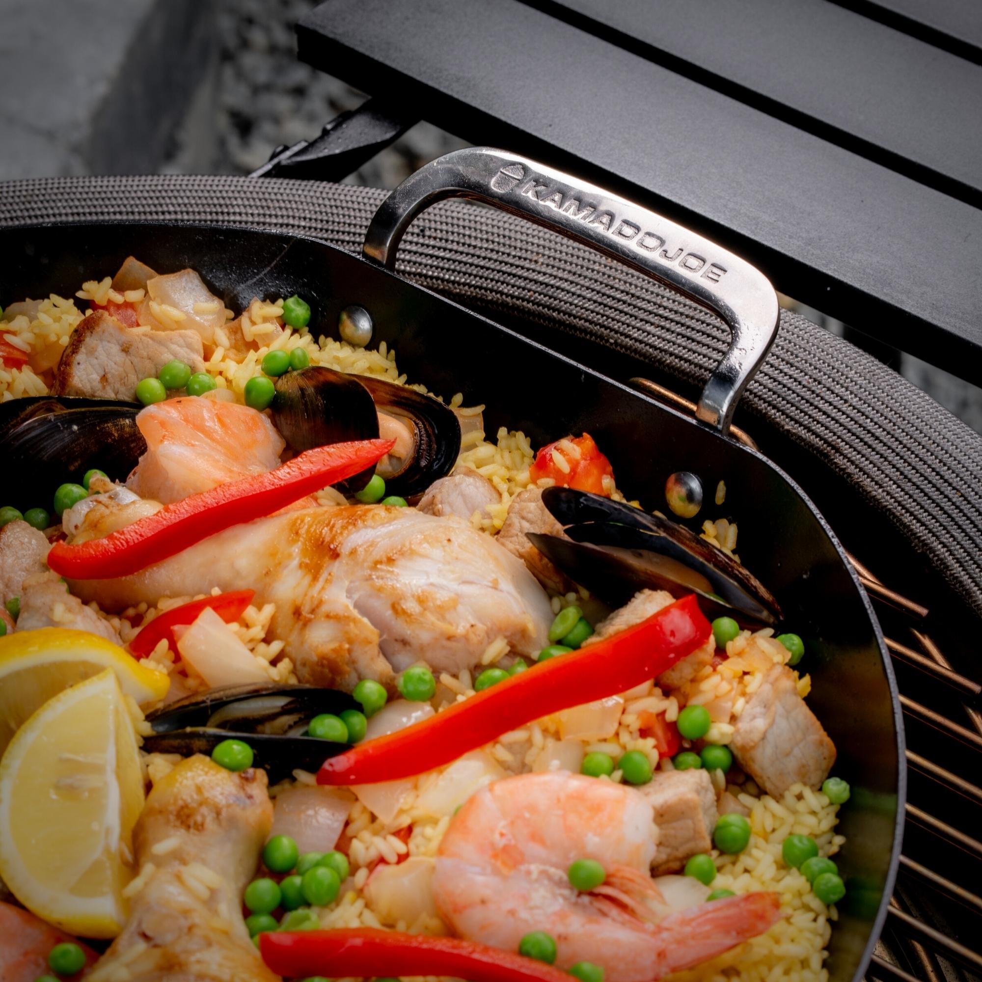 kamado-joe-karbon-steel-paella-pfanne-f-r-keramikgrill image 5
