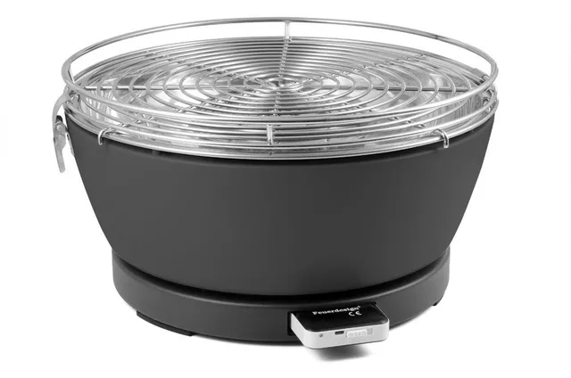schickling-tischgrill-vesuvio-raucharmer-holzkohlegrill-schwarz-33-cm image 1