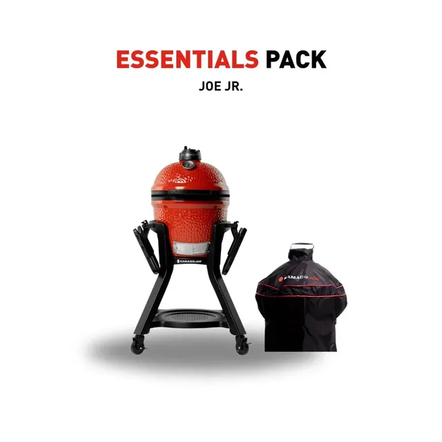 kamado-joe-joe-jr-essentials-pack-tragbarer-keramik-holzkohlegrill-34-cm image 1