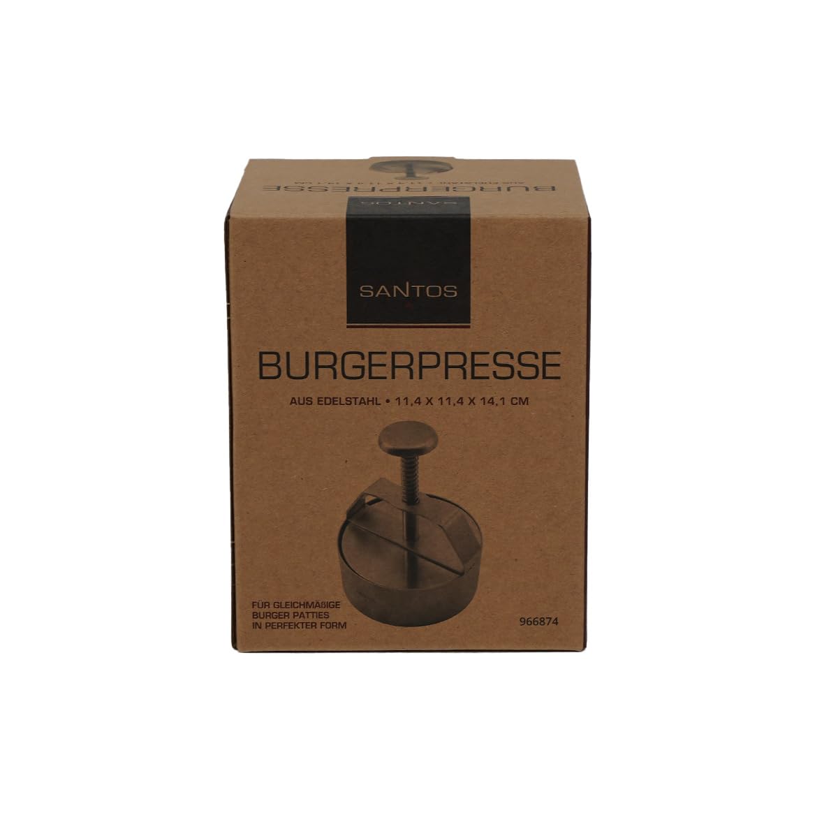 santos-profi-burgerpresse-edelstahl-patty-presse-11-cm-mit-feder image 4