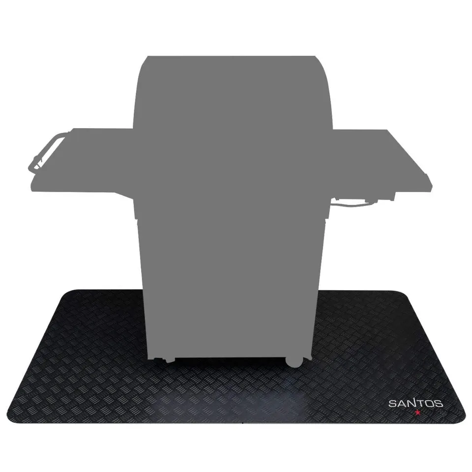 santos-grillmatte-grillunterlage-169x100-cm-schwarz-bodenschutz-aus-pvc image 1