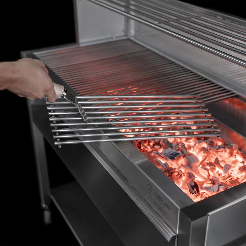 schickling-profistar-ii-gastro-holzkohlegrill-edelstahl-xxl-mit-4-lenkrollen image 7
