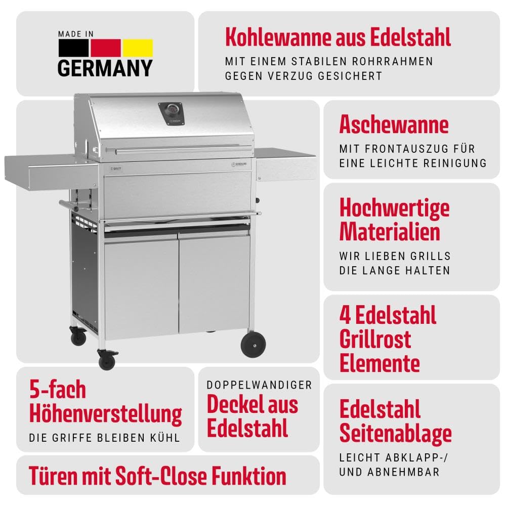 schickling-holzkohlegrill-walter-xl-deluxe-grillwagen-edelstahl-71x45-cm image 2