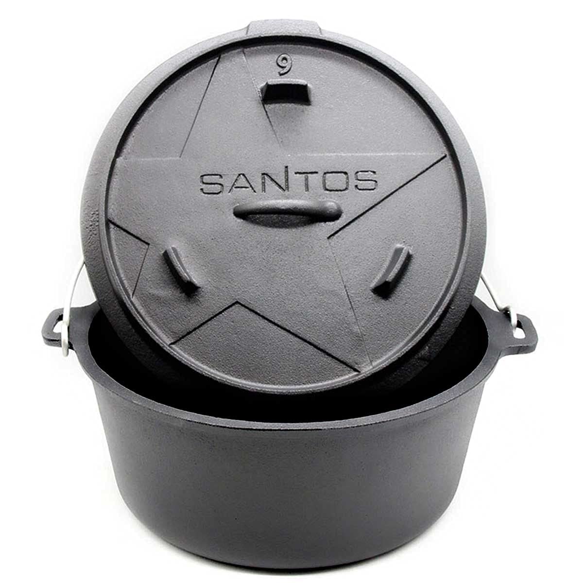 santos-dutch-oven-8-5-l-9-qt-gusseisen-feuertopf-mit-deckel image 1