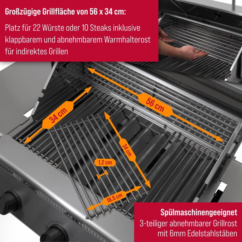 schickling-henry-l-classic-gasgrill-3-brenner-edelstahl-grillwagen image 7